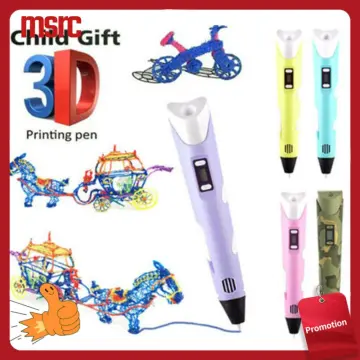 3D Printing Pen Arts Printer Drawing Supplies With LCD Screen 3D Pens DIY  Gifts