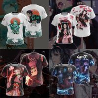 New Demon Slayer T-Shirts Anime Kimetsu No Yaiba 3D Print Streetwear Men Women Fashion Oversized T Shirt Haruku Kids Tees Tops