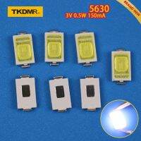 Tkdmr ไฟแบ็คไลท์ Led 0.5W 3V 5630สีขาวเย็นสำหรับไฟแบ็คไลท์ Lcd 50ชิ้นสำหรับใช้ทีวีโทรทัศน์ไดโอดสว่างมาก Smd