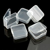【hot】☁❐◙  5.5x5.5x2.1cm square Plastic Storage Jewelry Transparent for Beads Earrings