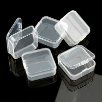 【hot】✒  5.5x5.5x2.1cm square Plastic Storage Jewelry Transparent for Beads Earrings