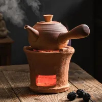 [COD] Old-fashioned Chaozhou red mud stove traditional Chaoshan charcoal outdoor kung fu tea set kettle ceramic