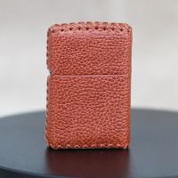 Hand-stitched Cowhide Leather Protective Sleeve Lighter Holster for Zippo lighter Cover