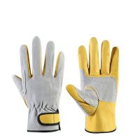 Gloves Leather Workers Welding Safety Protection Garden Motorcycle Driver Wear-resistant Average code