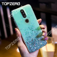 TOPZERO Luxury Bling Star สำหรับ OPPO F11 Pro Soft ซิลิโคน Glitter กรณี Coque สำหรับ OPPO F11