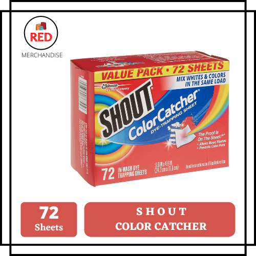 Shout Color Catcher, Dye-Trapping Sheets, 72 Sheets 