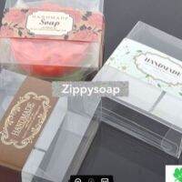 กล่องใส่สบู่จัตุรัส ไม่มีสายคาด 7.7*7.7*3.4 cm 100ชิ้น  004005