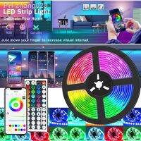 30m Smart LED Strip Lights RGB SMD5050 Neon Lights Sync to Music Bluetooth Remote LED Lights for Room Christmas Lights Decration