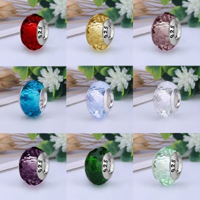 New Original European Colorful Lampwork Glass Beads Murano Aolly Charm Fit Pandora Dropship Bracelets Bangle DIY Women Jewelry