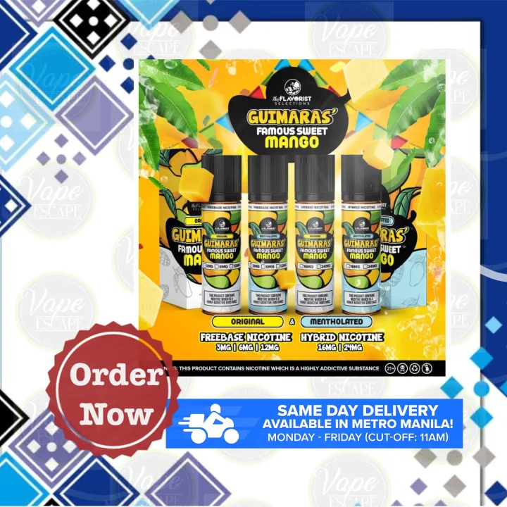 GUIMARAS MANGO BY THE FLAVORIST 3MG / 6MG / 12MG / 60ML Lazada PH