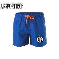 [Chaoku Clothing] URSPORTTECH กางเกงกางเกงขาสั้นชายหาดผู้ชายพิมพ์ลายแห้งเร็วกางเกงขาสั้นโต้คลื่นว่ายน้ำฤดูChaoku clothingสตริงดึงขาสั้นเอวยางยืดชุดว่ายน้ำของผู้ชาย