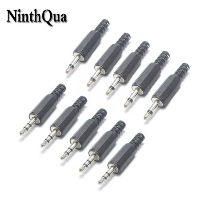 Solder Type 3.5mm Male Mono / Stereo Plug Jack Single Channel DIY Audio 3.5 mm Headphone Cable Extension Connector Adapter