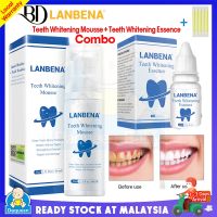 Beauty diary customization 【Teeth Whitening Mousse+Teeth Whitening Essence】 LANBENA Toothpaste Dental Oral Hygiene Remove Stains Plaque Teeth Cleaning Tooth White Tool Oral Hygiene Teeth Whitening Essence Tooth Remove