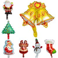 Merry Christmas Foil Balloons Santa Claus Balloon Snowman 2022 Christmas Tree Baloon Christmas Party Decor Home 2023 New Year Balloons