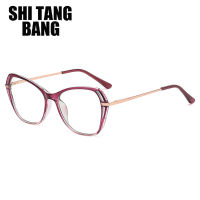 Trend New Anti Blue Light Glasses Women Brand Vintage TR90 Computer Eyeglasses Optical Metal Frame Gaming Spectacles