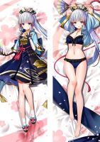 (ปลอกหมอนเท่านั้น) Cosplay Genshin Impact Character Kamisayaka 3D Doble-Side ร่างกายปลอกหมอนมังงะ Dakimakura ปลอกหมอน