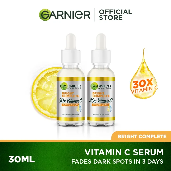 Garnier Bright Complete Vitamin C Serum 30ml Twin Pack brightening