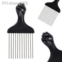 Black Fist Metal African Hair Pik Afro Comb