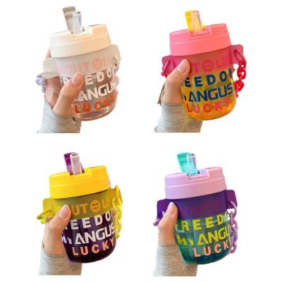 300ml Summer Drinking Water Cup Water Bottle With Straw Colors Portable 4 Cup Tumbler Cute Sippy Optional Leakproof High-value J0R2