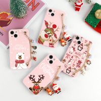 Nancy Electron】เคสโทรศัพท์ A54 A52 A34 A14 Samsung Galaxy,A12 A13 A21S A22 A23 A32 A33 A50 A51 A53 A70 A71ของขวัญคริสต์มาสโซ่พันข้อมือทุน