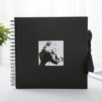 31 x 31cm Photo Album Creative 30 Black Pages DIY Album Scrapbooking Craft Paper Photograph Album for Wedding Anniversary GiftsF