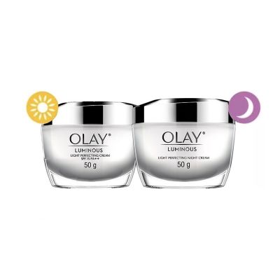 OLAY โอเลย์ Luminous เดย์ครีม 50g + ไนท์ครีม 50g | Day Cream 50g + Night Cream 50g