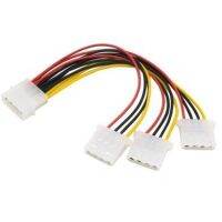 สาย4Pin คุณภาพสูง IDE HY1578 4ขา Molex ชาย3พอร์ต Molex IDE IDE หญิงแหล่งจ่ายไฟรางช่องยูเอสบี