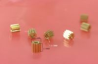 【⊕Good quality⊕】 koujie626959 11T 1.5/2Mm หลุมทองแดงเกียร์ชิ้นส่วน Diy ความหนาของเกียร์4Mm/2Mm