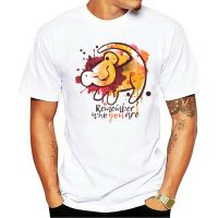 2021 เสื้อยืดแฟชั่นสําหรับเด็ก Unisex ผ้าฝ้าย 100% แขนสั้นพิมพ์ลาย Simba Lion King Icon Fan Remember Who You Are BLP1