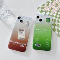 （A New sale）ตะแกรงเคลือบสองด้าน Imd American Coffee Matcha Latte เคสโทรศัพท์รูปการ์ตูนสำหรับ iPhone 13 11 12 Pro Max IPhone11 11ProMax 13Pro 13ProMax 12Pro