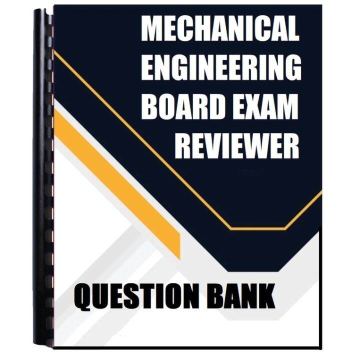 Mechanical Engineering Question Bank Licensure Exam Reviewer Lazada PH