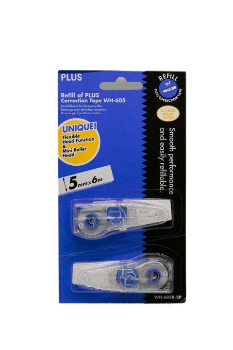 Plus WH-605 Correction Tape Refill 5mm X 6m 2's | Lazada PH