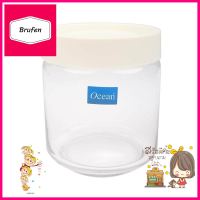 ขวดโหลแก้วฝาดึง OCEAN POP JAR 0.5 ลิตร สีขาวGLASS CANISTER OCEAN POP JAR 0.5L WHITE **ราคาดีที่สุด**