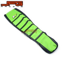 Newprodectscoming Motorcycle Green Ribbed Rubber Gripper Soft Seat Cover For KAWASAKI KX450F KXF450 KXF 450 2016 2017 Motocross Dirt Bike