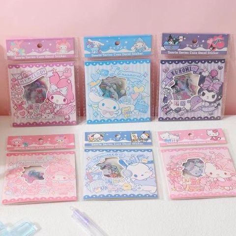 Japanese Sanrio cute DIY handbill material sticker pack cinnamoroll ...