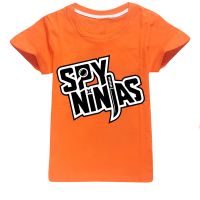 New SPY NINJA Childrens Cartoon Fashion T-shirt Hot Sale Short-sleeved Shirts for Boys and Girls