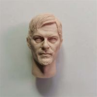 16 Scale Norman Reedus Head Sculpt สำหรับ12นิ้ว Action Figure ตุ๊กตา Unpainted Head Sculpt No.077