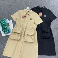 【High Quality】23 Summer New Polo Waist Dress