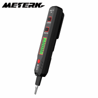 Meterk HABOTEST เครื่องทดสอบแรงดันไฟฟ้า HT89 AC 12 ~ 300V เครื่องตรวจจับแรงดันไฟฟ้าแบบไม่สัมผัสสำหรับสายไฟสด /Null พร้อมไฟฉายจอแสดงผล LCD Breakpoint Finder พร้อมเสียงและสัญญาณเตือนไฟ