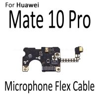 สำหรับ Huawei P30 P20 V30 Mate 10 20 30 Pro ซิมช่องเสียบบัตรที่ใส่ถาดไมค์ไมโครโฟนขั้วต่อโมดูลสายเคเบิลงอได้บอร์ด Pcb