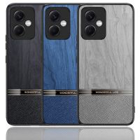 สำหรับ Xiaomi Redmi Note 12 Pro Plus เคสโทรศัพท์ถ่ายภาพปกป้องบางไม้หนังพียูสำหรับ Xiaomi Redmi Note 12 Turbo