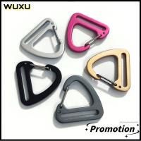 WUXU มี5สี Carabiner สามเหลี่ยม อะลูมิเนียมอัลลอยด์ 3132มม. คลิปดึงเร็วสปริง ที่มีคุณภาพสูง ตั้งแคมป์เดินป่า เครื่องมือกลางแจ้งสำหรับกิจกรรมกลางแจ้ง