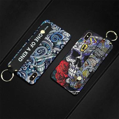 Back Cover New Phone Case For iphone X/XS protective Fashion Design TPU armor case Kickstand cartoon Shockproof Lanyard