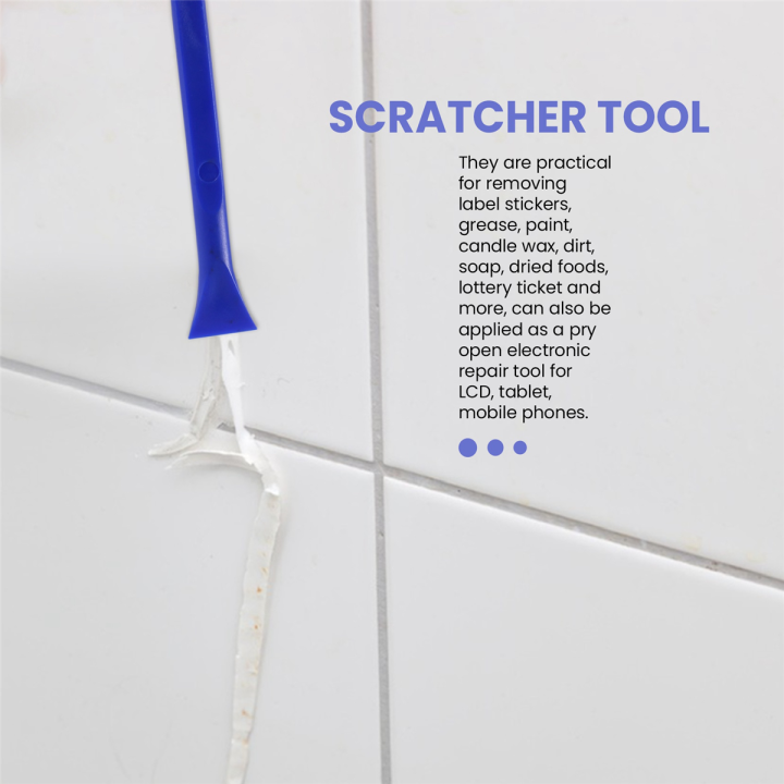 Plastic Scraper Tool, Carbon Fiber Multi-Purpose Scraper, Non-Scratch  Cleaning Tool, Lottery Ticket Scratcher Tool, Sticker/Label Remover Tool,  Pen