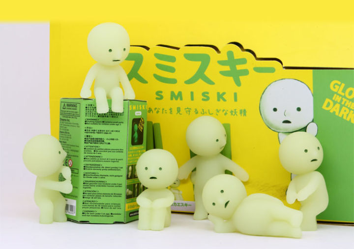 Japan Smiski luminous doll 1 glow-in-the-dark elf corner Jun desktop ...