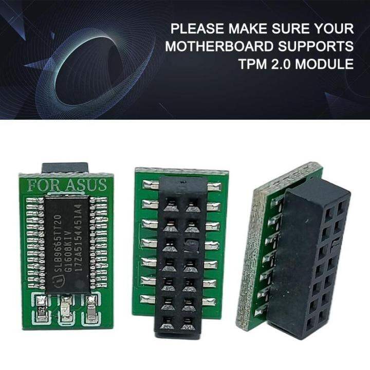 thumbnail image 2 of TPM 2.0 Security Module - 20-Pin Encryption Chip For Windows 11 Compatibility 2 of 8