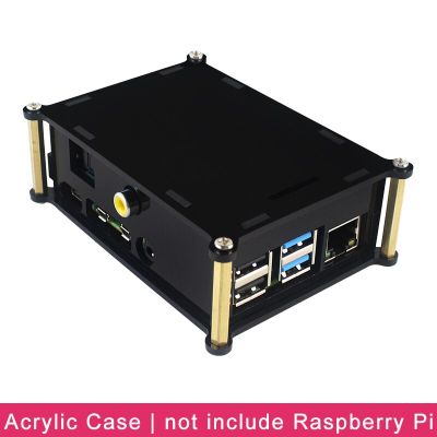 【☑Fast Delivery☑】 fuchijin77 Raspberry Pi 4 Model B Pifi Digi เคสอะคริลิคการ์ดเสียง V1.0เปลือกกล่องดำสำหรับหมวก Raspberry Pi 4 Audio Pi