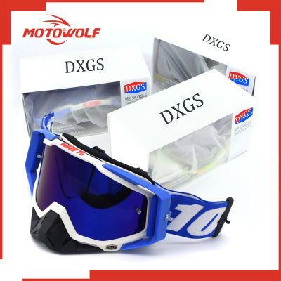 รถจักรยานยนต์วิบากแว่นตากลางแจ้ง windproof ฝุ่นหลักฐานแข่งแว่นตา Motorcycle Motocross Goggles Outdoor Windproof Dust-proof Racing Eyewear Glasses