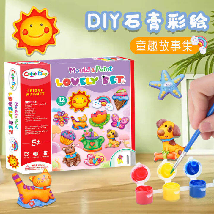 Mould and Paint Education Toy Art and Craft for Children Colouring Toys