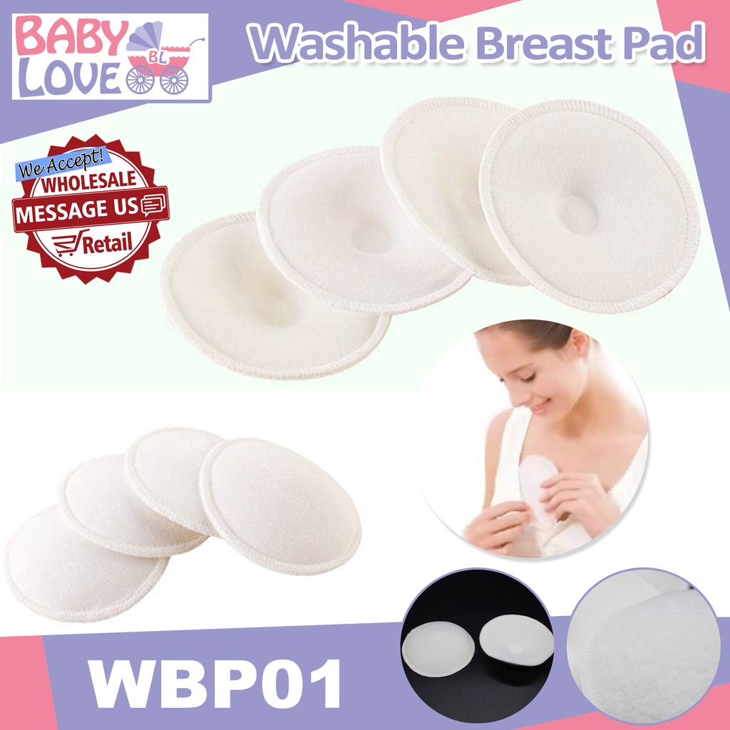 12X Reusable Breast Feeding Nursing Breast Pads Washable Soft Absorbent Baby   I 